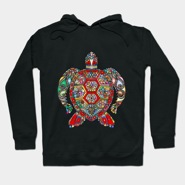 colorful turtle art Hoodie by creativeminds